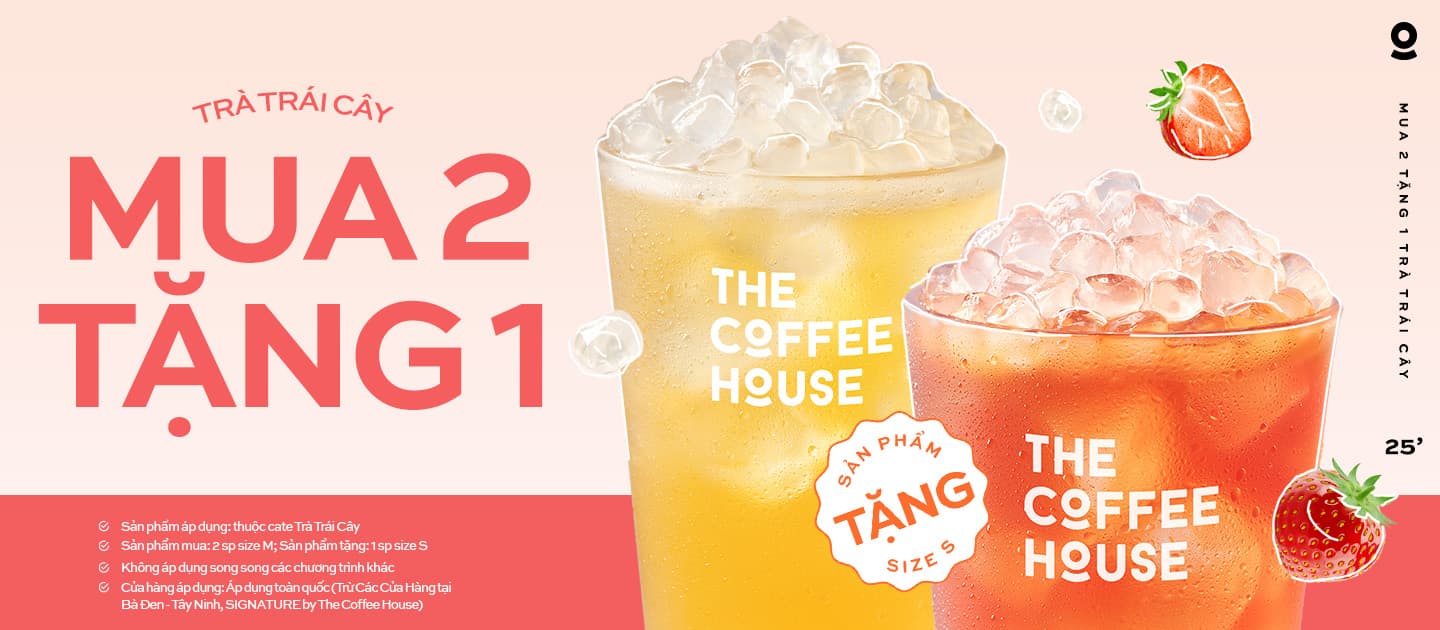 Mua 2 (M) Tặng 1 (S) Trà Trái Cây