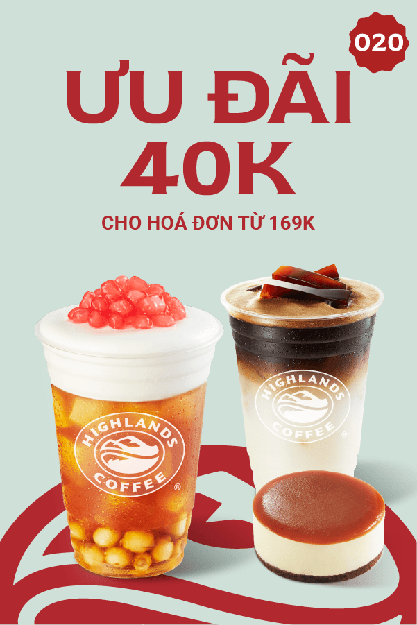 Ưu đãi 40K cho hóa đơn từ 169K