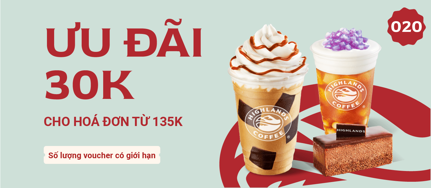 Ưu đãi 30K cho hóa đơn từ 135K