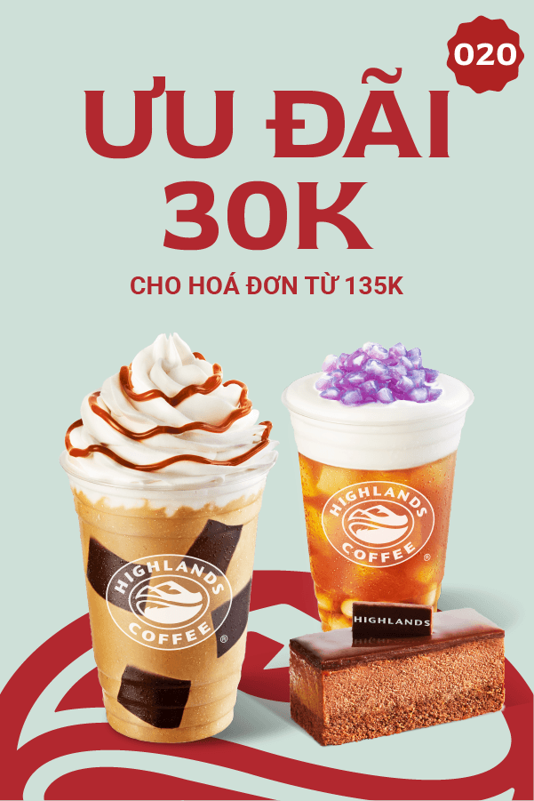 Ưu đãi 30K cho hóa đơn từ 135K